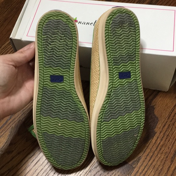 Nanette Lepore for Keds keyhole straw w/bow slides - Picture 3 of 4